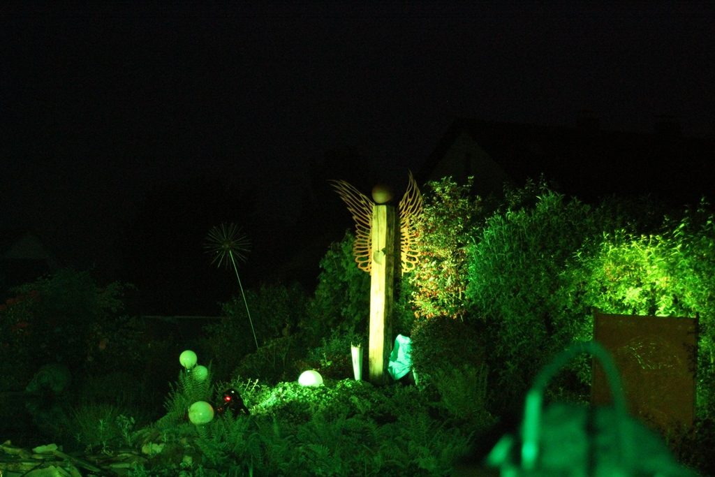 Grüne Lichteffekte