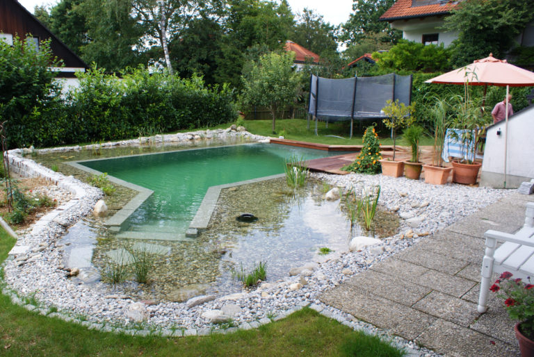 Schwimmteich im Großraum München Mielke’s Naturbadeteich